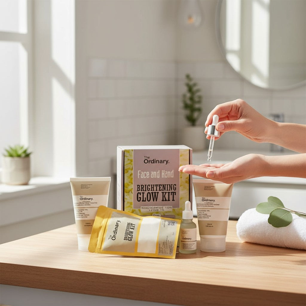 ARÉVION x The Ordinary: Face and Hand Brightening Glow Kit
